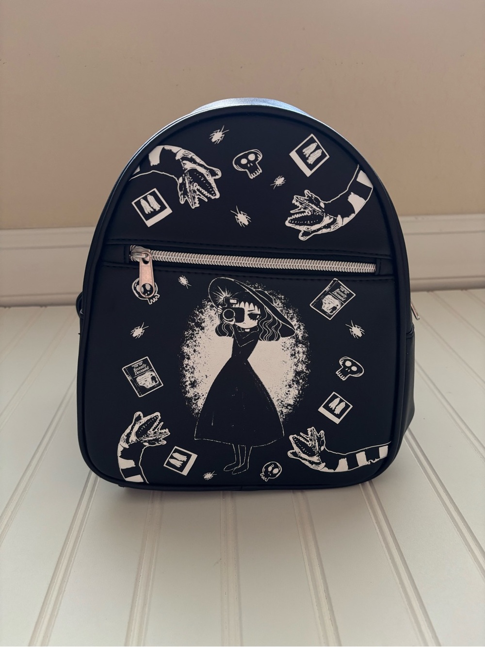 Loungefly | Women's Beetlejuice Lydia Backpack Halloween Travel Spooky